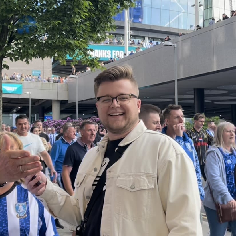 man smiling at camera